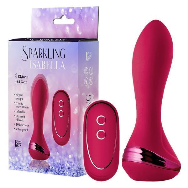 Анальна пробка Dream Toys Sparkling Isabella, 13,6 см (червоний) 36728 фото