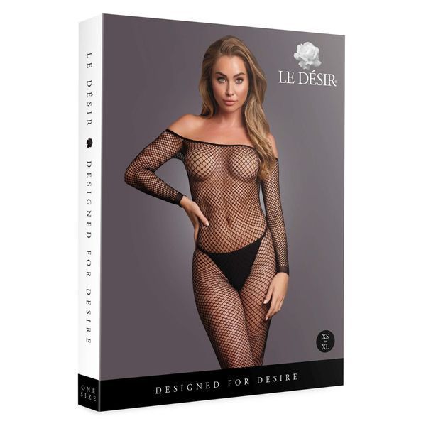 Бодистокинг Le D&eacute;sir With Off Shoulder Neckline, One Size (черный) 60934 фото