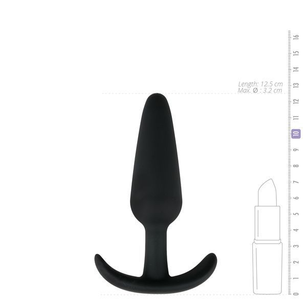 Анальная пробка EasyToys Anal Collection Buttplug L, 12.5 см (черный) 118486 фото