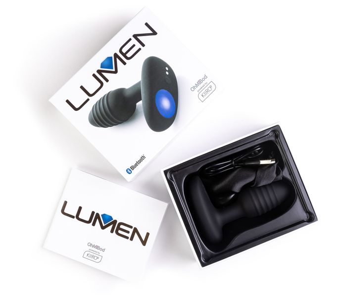 Анальная пробка Kiiroo OhMiBod Lumen, 10,1 см (черный) 69354 фото