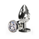 Анальна пробка Anal Play Disco Diamond Plug Large, 9,7 см (сріблястий) 104118 фото 1