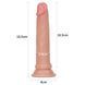 Фалоімітатор Dual-Layered Liquid Silicone Nature Cock, 18,5 см (тілесний) 44220 фото 6