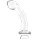 Двухсторонний фаллоимитатор G-Spot Glas Ribbed, 20.3 см (прозрачный) 59189 фото 7