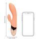 Вібратор-кролик Loveline Ultra Soft Silicone, 22 см (помаранчевий) 61304 фото 7