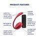 Віброяйце Satisfyer Shiny Petal, 23 см (червоний) 36300 фото 7