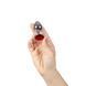 Анальна пробка Secret Play Metal Butt Plug Red M, 8,5 см (червоний) 36742 фото 5