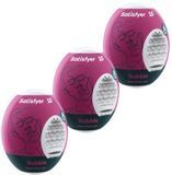 Набор мастурбаторов Satisfyer Masturbator Egg 3er Set Bubble, 3 шт (белый) 27130 фото