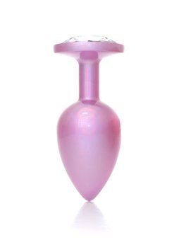 Анальная пробка B-Series HeavyFun Jewellery Pearl Pink Plug S, 7 см (прозрачный) 108410 фото
