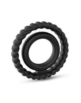 Двойное эрекционное кольцо Dorcel Dual Ring, 5,7 см (черный) 25762 фото