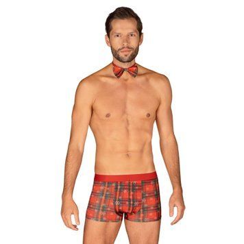 Комплект Obsessive Mr Merrilo боксеры и бабочка, 2XL/3XL (красный) 42211 фото