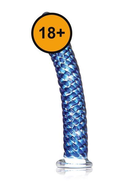 Фалоімітатор Icicles Model 29, 19 см (синій) 77450 фото