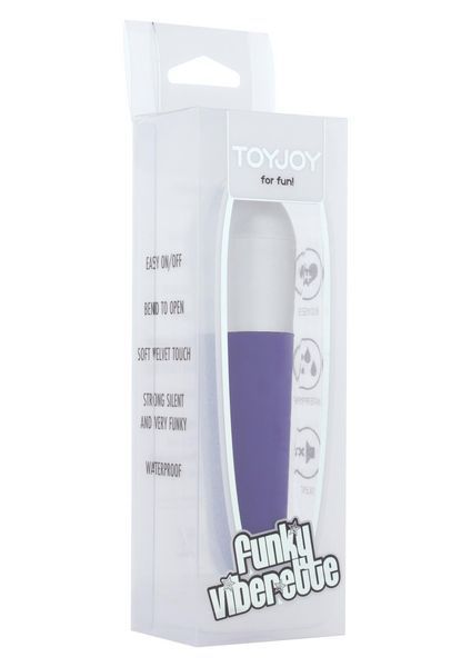 Вібратор для клітора Toy Joy Funky Viberette, 10,5 см (фіолетовий) 76460 фото