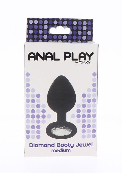 Анальная пробка ToyJoy Diamond Booty Jewel, 8 см (черный) 7903 фото