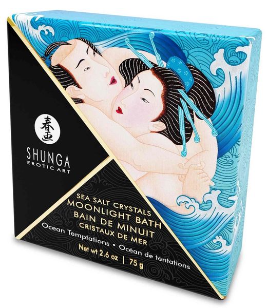 Соль для ванны Shunga Moonlight Bath Ocean Breeze, 75 г (синий) 15166 фото