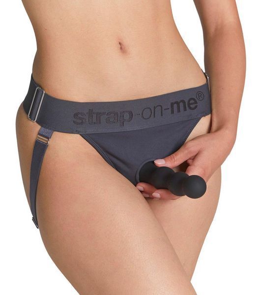 Страпон Strap-on-me Unique Lingerie Harness, One Size (сірий) 297864 фото