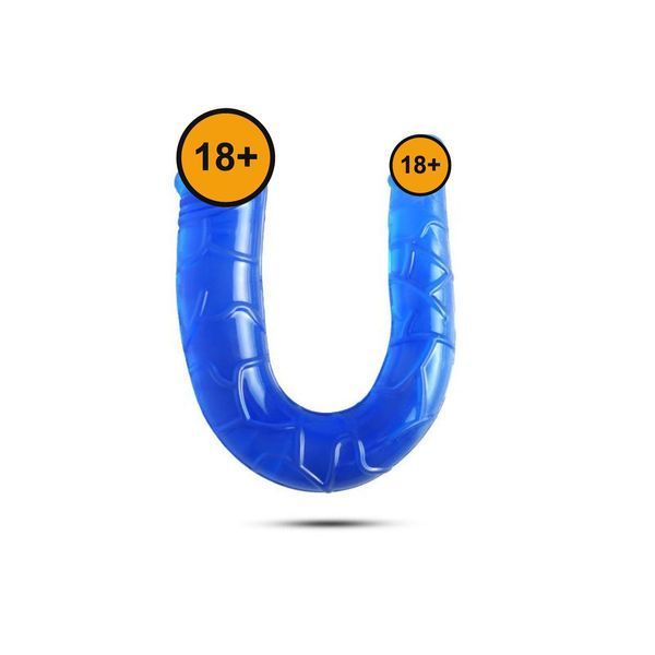 Двухсторонний фаллоимитатор Toyz4lovers Twin Pley, 15 см (синий) 73820 фото