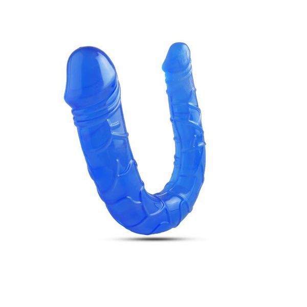 Двухсторонний фаллоимитатор Toyz4lovers Twin Pley, 15 см (синий) 73820 фото