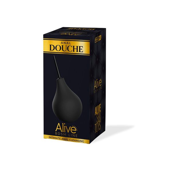 Анальный душ Alive Anal Douche L, 225 мл (черный) 13559 фото