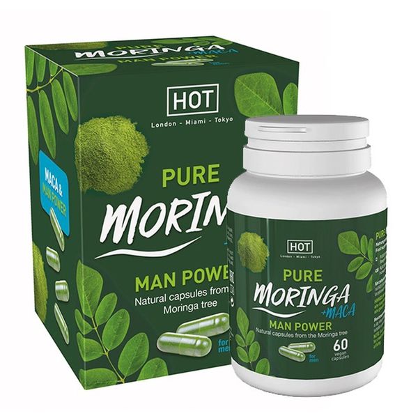 Таблетки для повышения потенции HOT Bio Moringa Man Caps, 60 шт 11506 фото