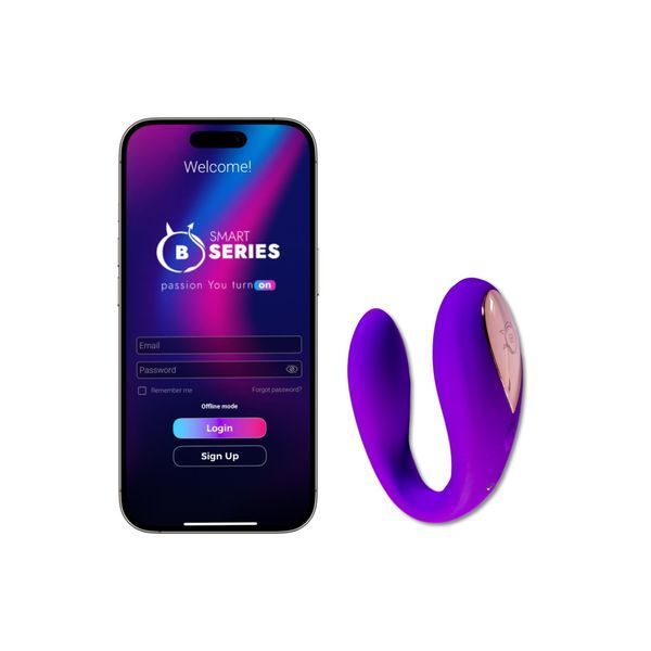Вибратор B - Series Smart Double Fun App, 8.3 см (фиолетовый) 122342 фото