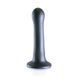 Фалоімітатор Ouch! Curvy G-Spot Dildo 7'', 17 cm (сірий) 80058 фото