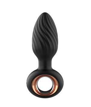 Анальная пробка B - Series Cute Aisi Rotating Plug, 10.9 см (черный) 118673 фото
