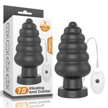 Анальная пробка King Sized Vibrating Anal Cracker 7, 18 см (чёрный) 28866 фото