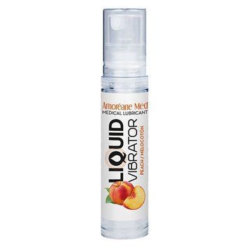 Лубрикант с эффектом вибрации Amoreane Med Liquid Vibrator Peach, 10 мл 120290 фото