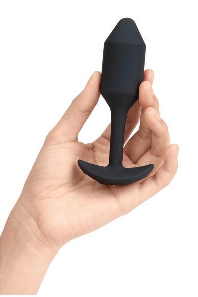 Анальна пробка B-Vibe Vibrating Snug Plug 2, 12.4 см (чорний) 104280 фото