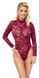 Боді Cottelli Collection Lace, S (бордовий) 62394 фото 1