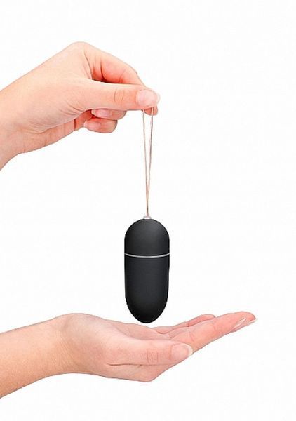 Віброяйце ShotsToys Remote Vibrating Egg, 8 см (чорний) 80616 фото