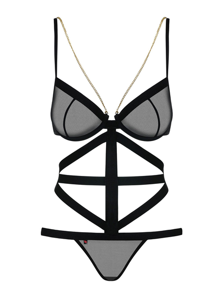 Еротичний боді Obsessive Bondy, S/M (чорний) 5351_EU фото