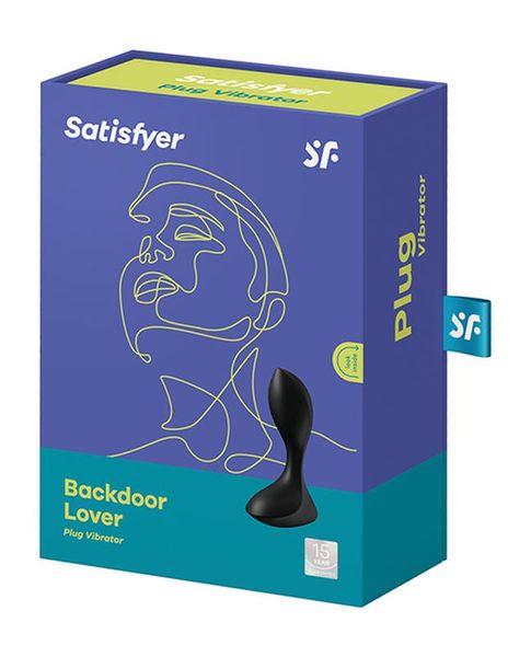 Анальная пробка с вибрацией Satisfyer Backdoor Lover, 11,5 см (черный) 11688 фото