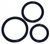 Набор эрекционных колец Cock Ring Set, 3 шт (черный) 4965_EU фото