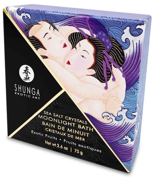 Соль для ванны Shunga Moonlight Bath Exotic Fruits, 75 г (фиолетовый) 30330 фото