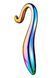 Фалоімітатор Glamour Glass Elegant Curved, 18 см (мульті) 78808 фото 5