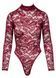 Боді Cottelli Collection Lace, S (бордовий) 62394 фото 4