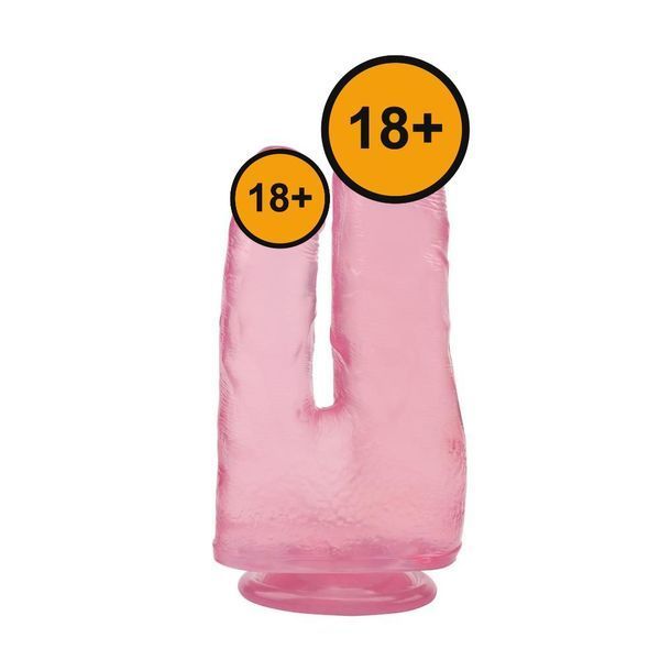 Подвійний фалоімітатор Hi-Rubber Born To Create Pleasure 7.9 Inch, 23 см (рожевий) 54404 фото