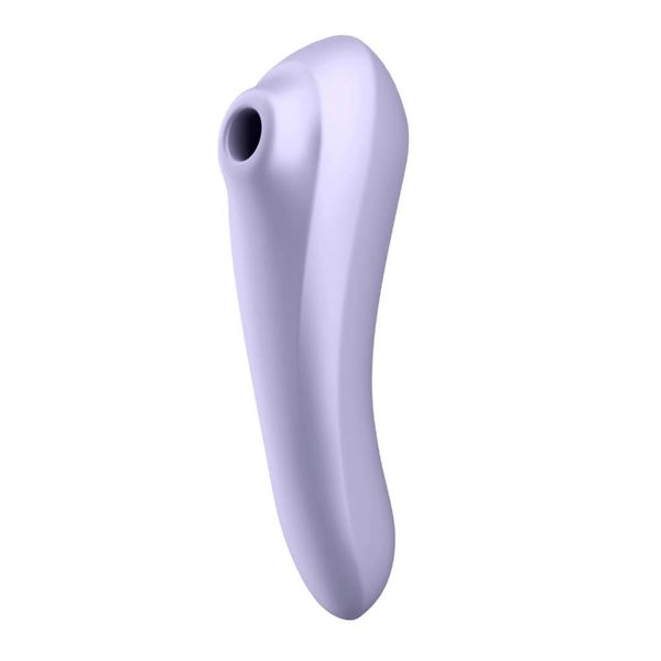 Вибратор с вакуумным массажером Satisfyer Dual Pleasure, 18 см (сиреневый) 10510 фото