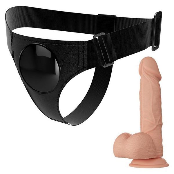 Страпон Pretty Love Harness Briefs Jerry, 21,8 см (телесный) 22223 фото