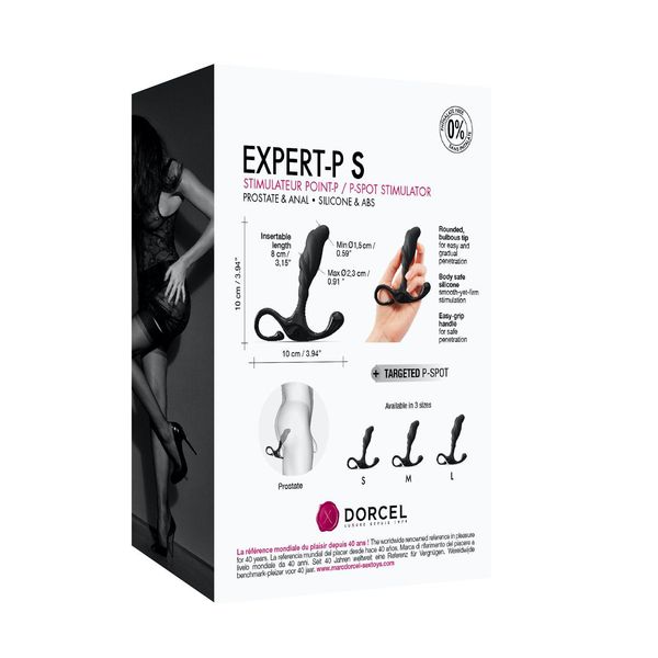 Стимулятор простаты Dorcel Expert P S, 10 см (черный) 12882 фото