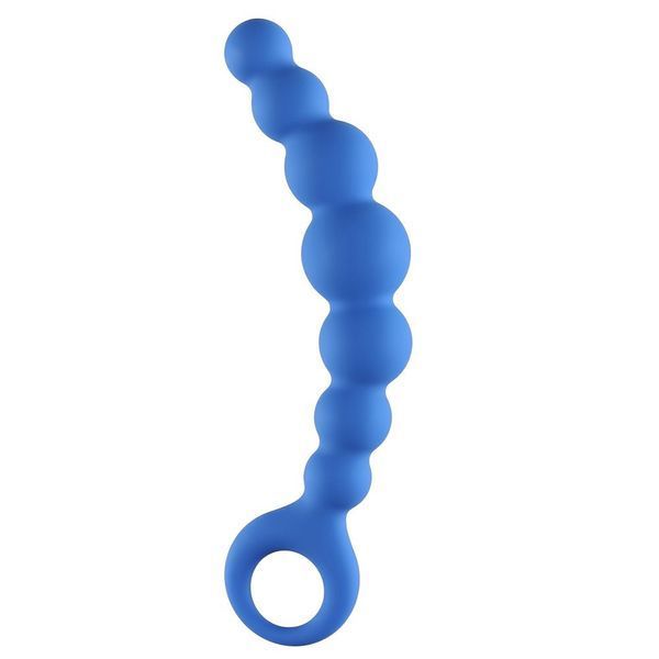 Анальные бусы Lola Games Flexible Wand Blue, 18 см (голубой) 37050 фото