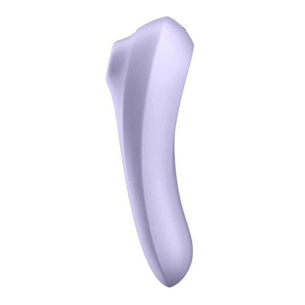 Вибратор с вакуумным стимулятором клитора Satisfyer Dual Pleasure (сиреневый) 21020 фото