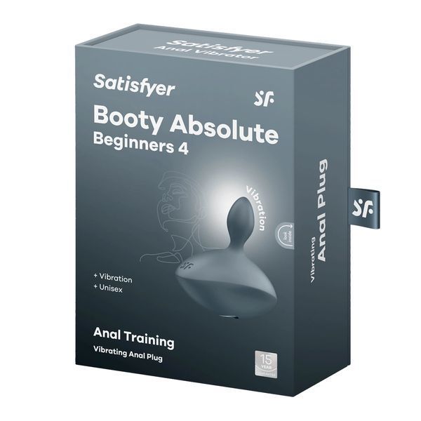 Анальна пробка Satisfyer Booty Absolute Beginners 4, 8.9 см (сірий) 62310 фото
