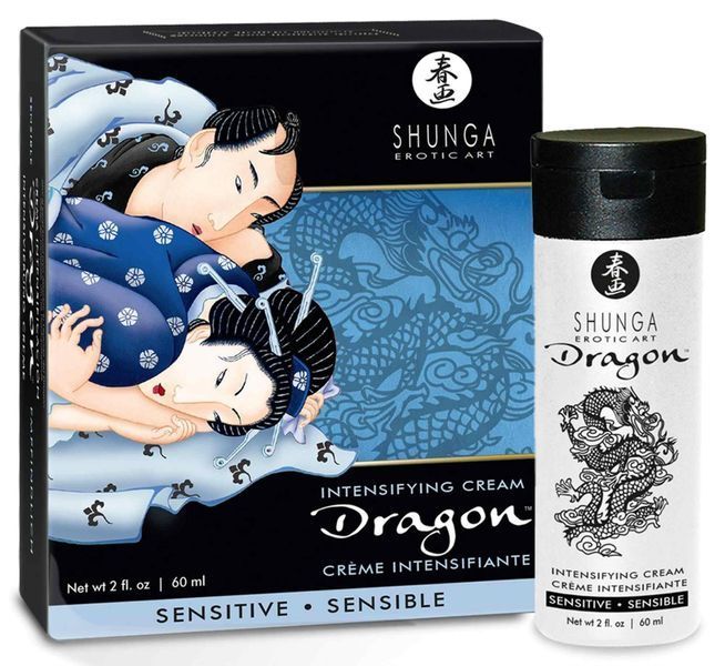 Стимулювальний крем для пар Shunga Dragon Cream Sensitive, 60 мл 32634 фото