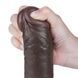 Фалоімітатор Sliding-Skin Dual Layer Dong 9.5'', 24 см (чорний) 116424 фото 7