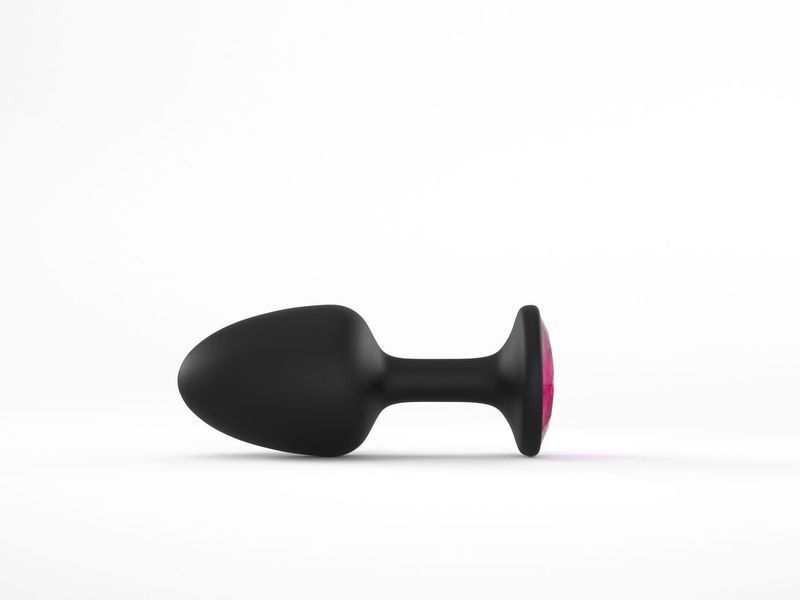Анальная пробка с кристаллом Dorcel Geisha Plug Ruby M, 8 см (розовый) 25674 фото