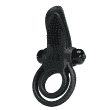 Эрекционное кольцо на пенис с вибрацией Pretty Love Vibro Penis Ring, 11,3 см (черный) 48366 фото