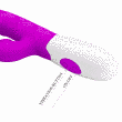 Вибратор-кролик Pretty Love Cerberus Licking Vibrator, 20,6 см (фиолетовый) 43954 фото