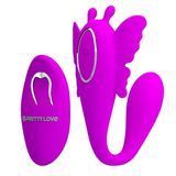 Вибратор для пар Pretty Love Chimera RC Stimulator, 8.5 см (фиолетовый) 22278 фото